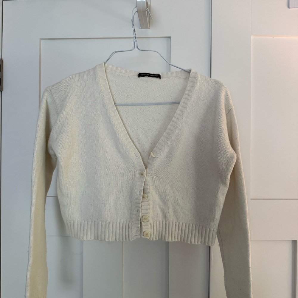 Brandy Melville Off White Cardigan Sweater